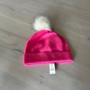 Talbots pink beanie